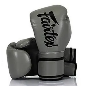 Fairtex BGV14 Grey/Black Muay Thai Boxing Gloves