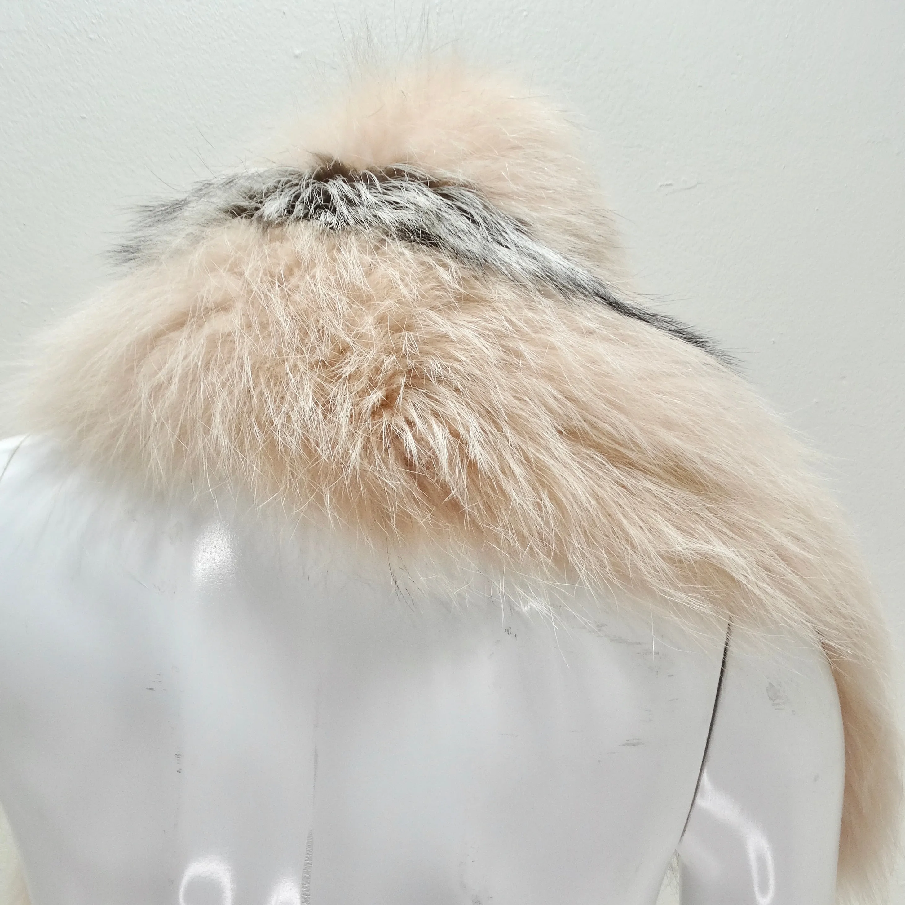 Fendi Fox Fur Buckle Shawl