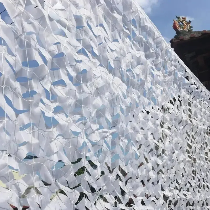 Filet camouflage blanc pour pergola