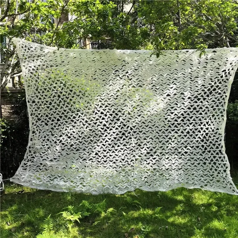 Filet camouflage blanc pour pergola