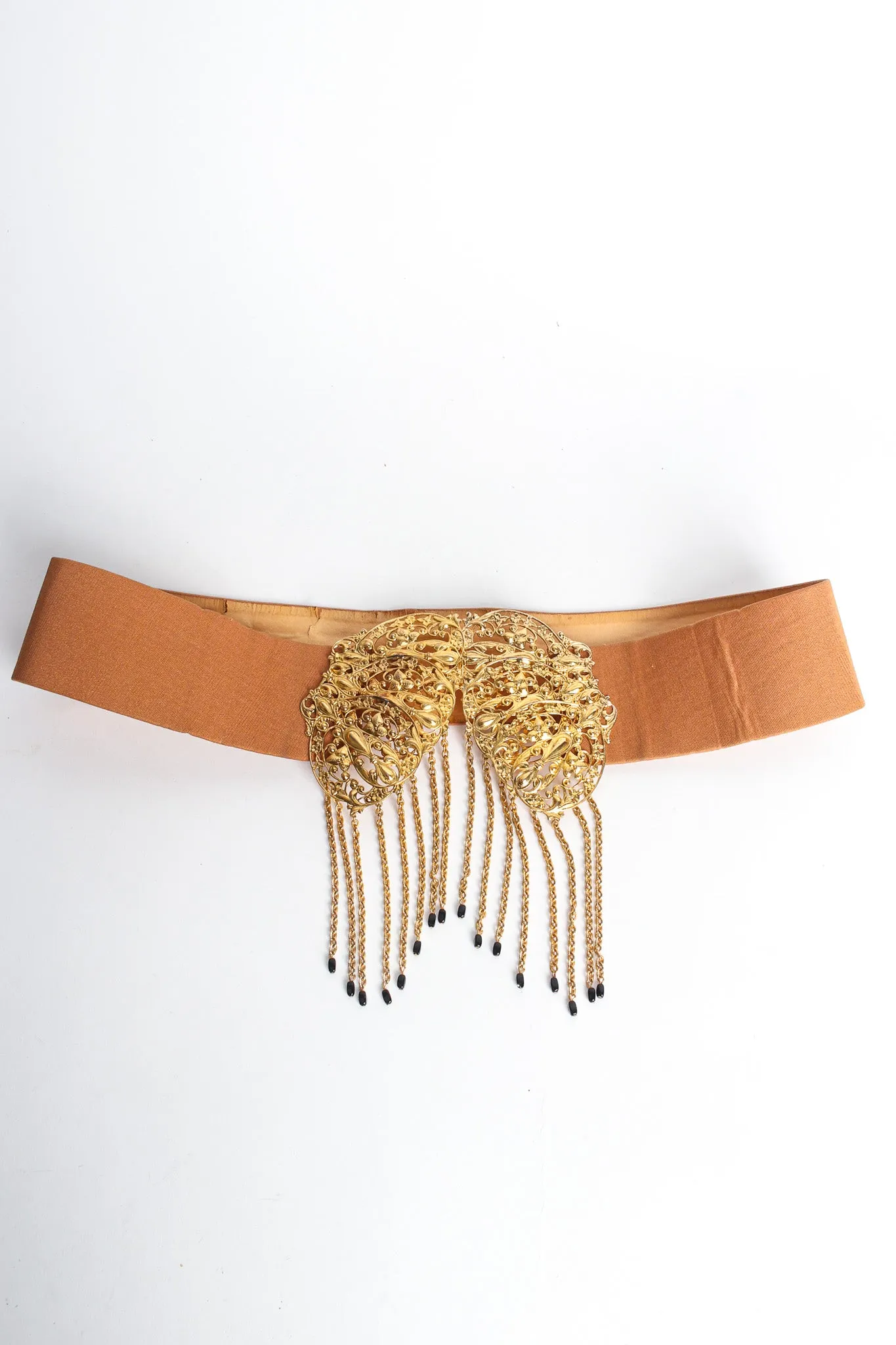 Filigree Fringe Drop Waist Belt