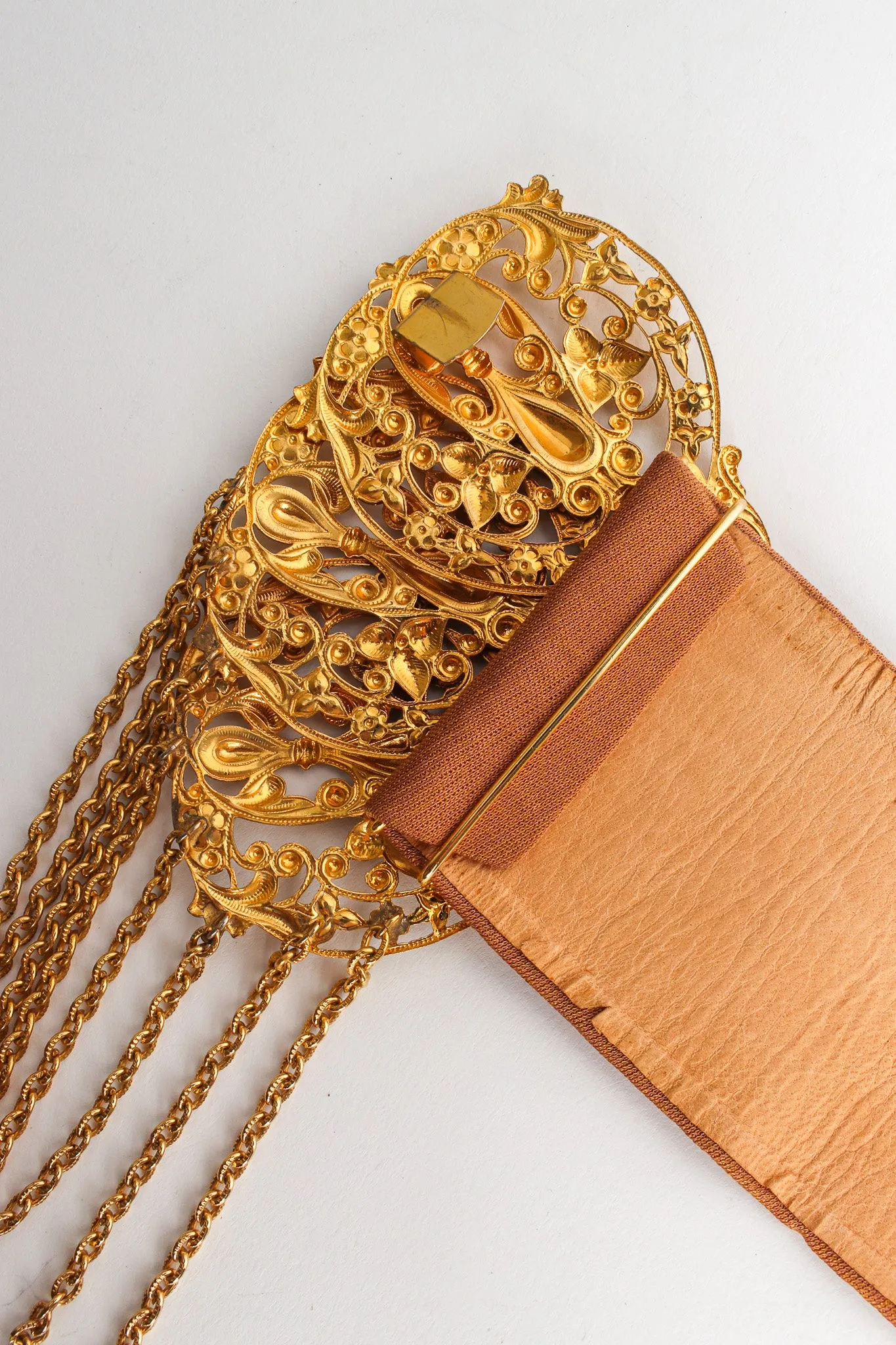 Filigree Fringe Drop Waist Belt
