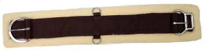 Fleece girth with double roller buckle