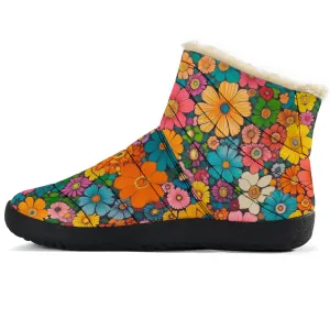 Floral Cozy Winter Boots