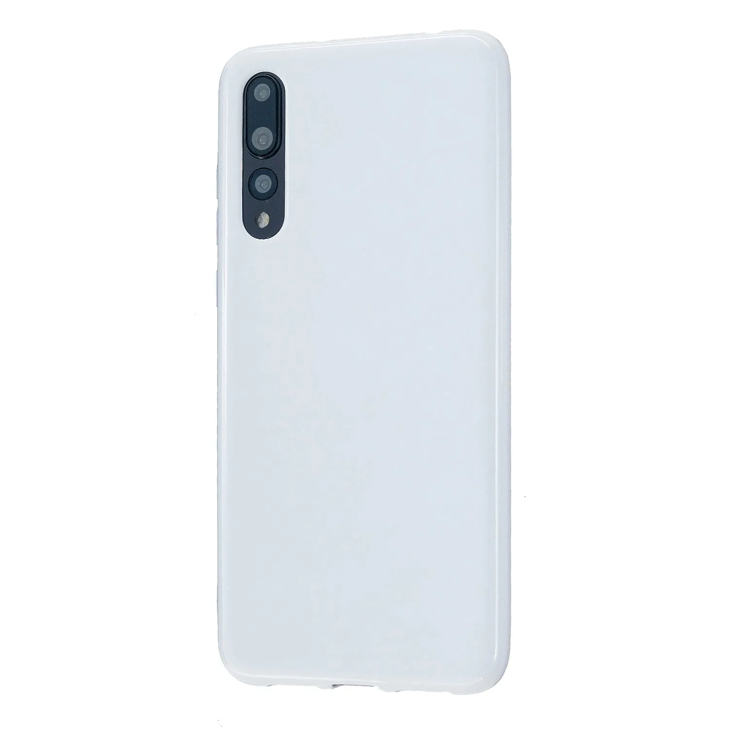 For HUAWEI P20/P20 Lite/P20 Pro Cellphone Case Simple Profile Soft TPU Phone Case Anti-Slip Smartphone Cover Sakura pink
