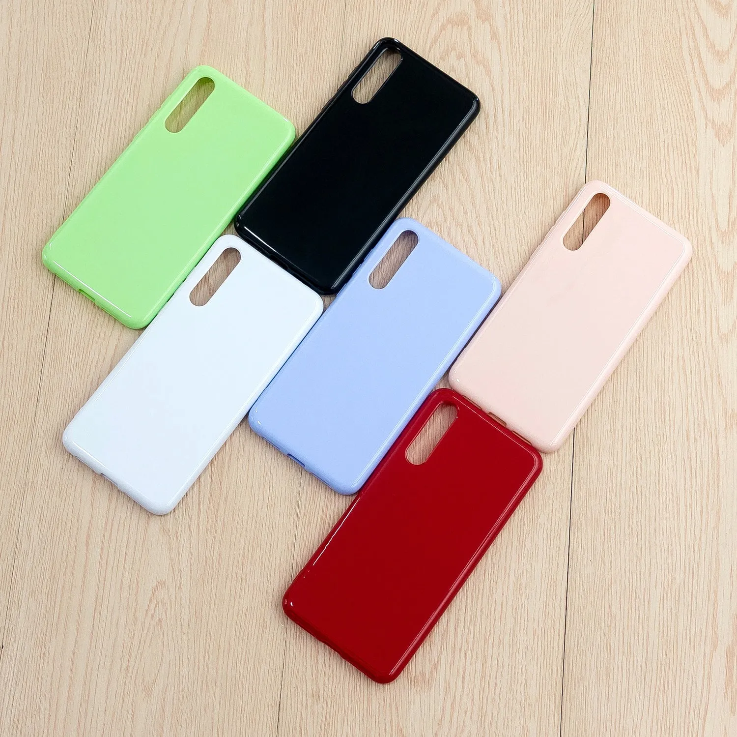 For HUAWEI P20/P20 Lite/P20 Pro Cellphone Case Simple Profile Soft TPU Phone Case Anti-Slip Smartphone Cover Sakura pink