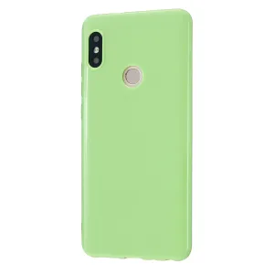 For Redmi GO/Note 5 Pro/Note 6 Pro Cellphone Cover Drop and Shock Proof Soft TPU Phone Case Classic Shell Fluorescent green