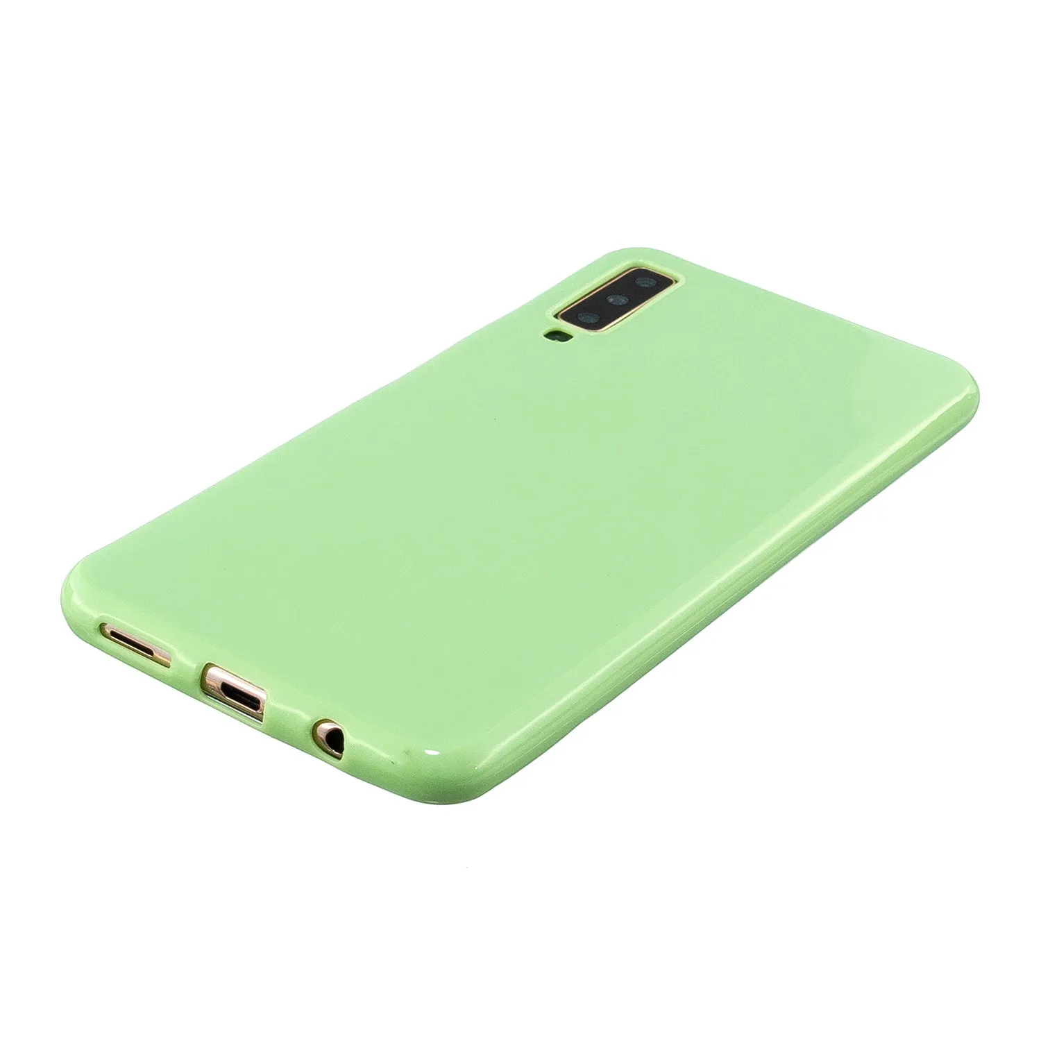 For Samsung A7 2018/A920 Smartphone Case Soft TPU Precise Cutouts Anti-slip Overal Protection Cellphone Cover  Rose red