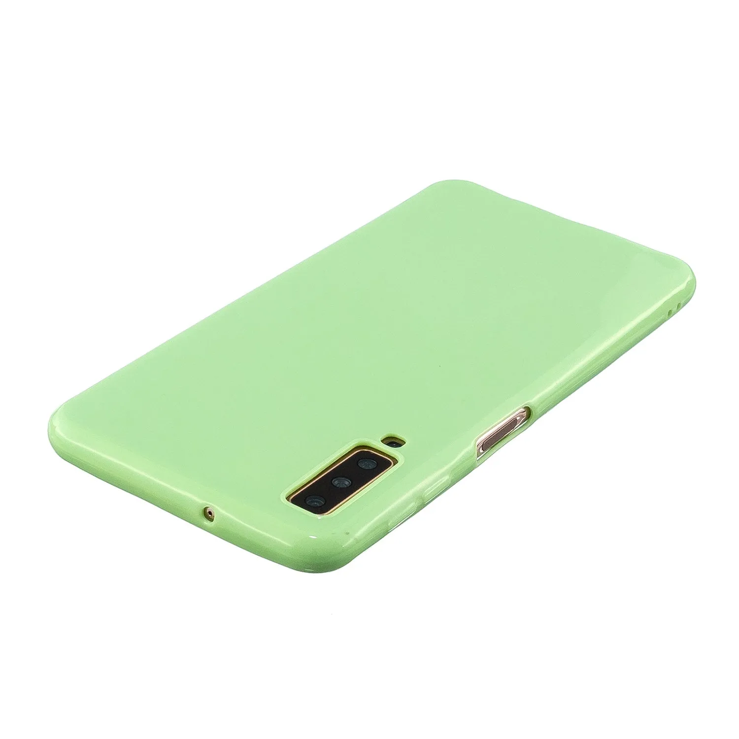 For Samsung A7 2018/A920 Smartphone Case Soft TPU Precise Cutouts Anti-slip Overal Protection Cellphone Cover  Rose red