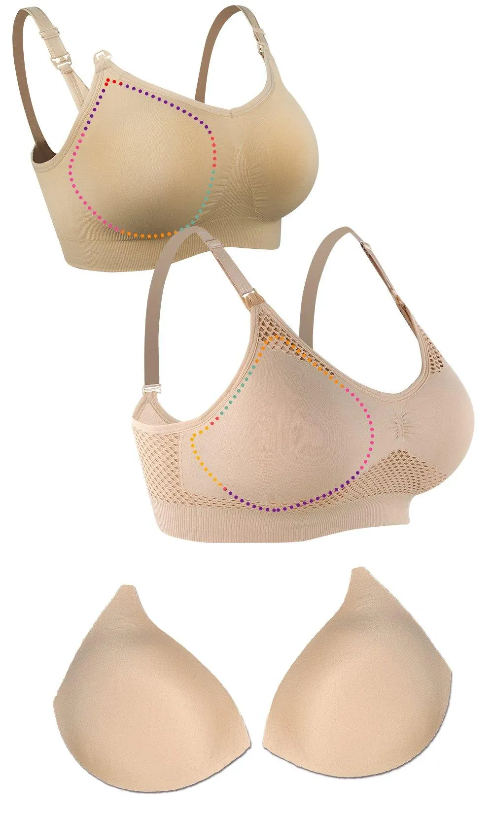 Free Replaceable Bra Pads for iLoveSIA Nursing Maternity Bras