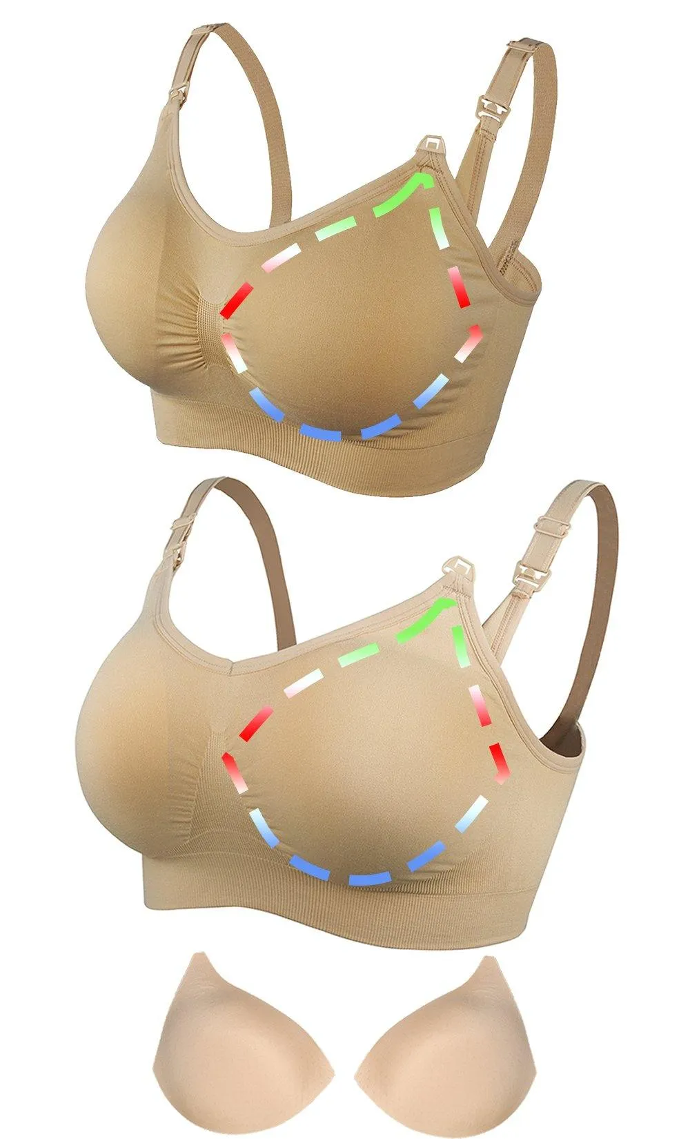 Free Replaceable Bra Pads for iLoveSIA Nursing Maternity Bras