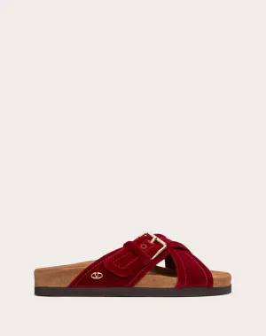 Fussfriend Velvet Slide Sandal 30mm