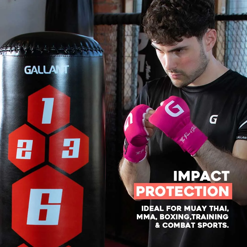 Gallant Heritage Boxing Gel Inner Hand Wrap - Pink - Boxing Inner Gloves