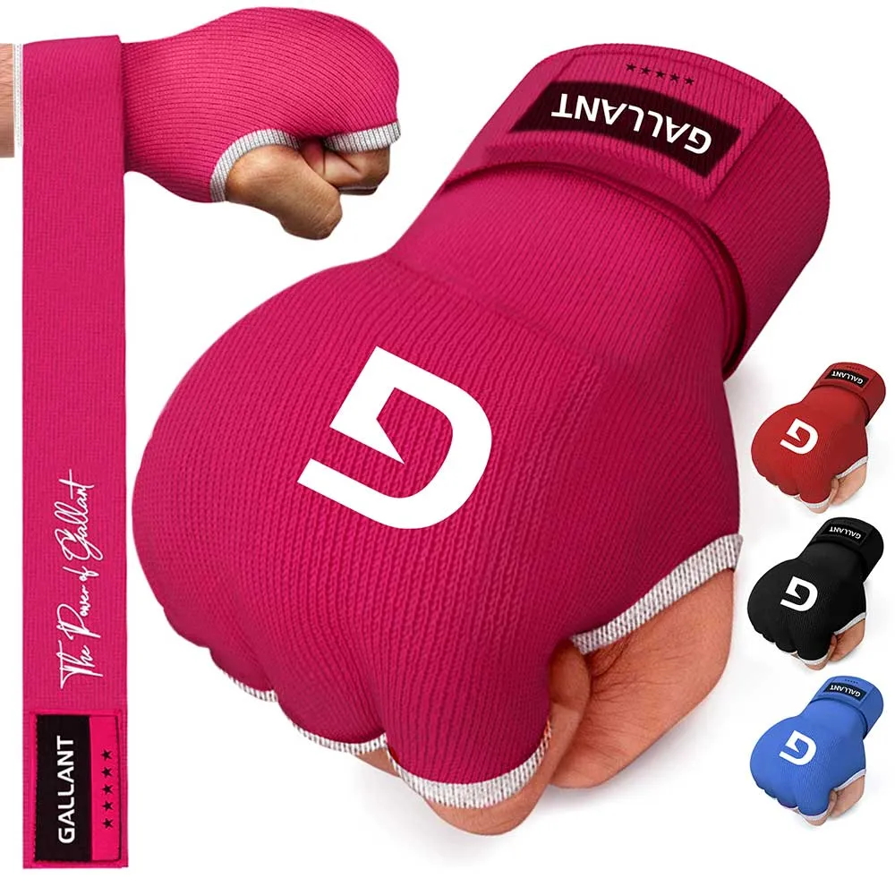 Gallant Heritage Boxing Gel Inner Hand Wrap - Pink - Boxing Inner Gloves