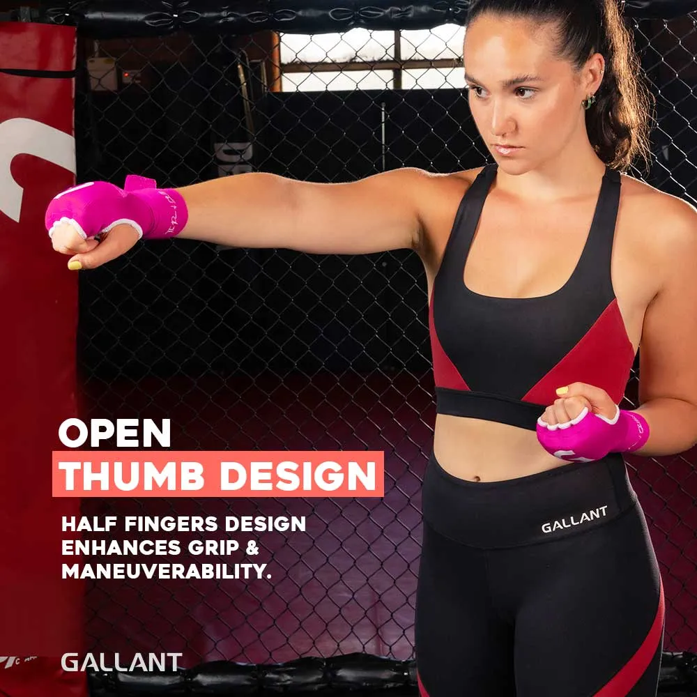 Gallant Heritage Boxing Gel Inner Hand Wrap - Pink - Boxing Inner Gloves