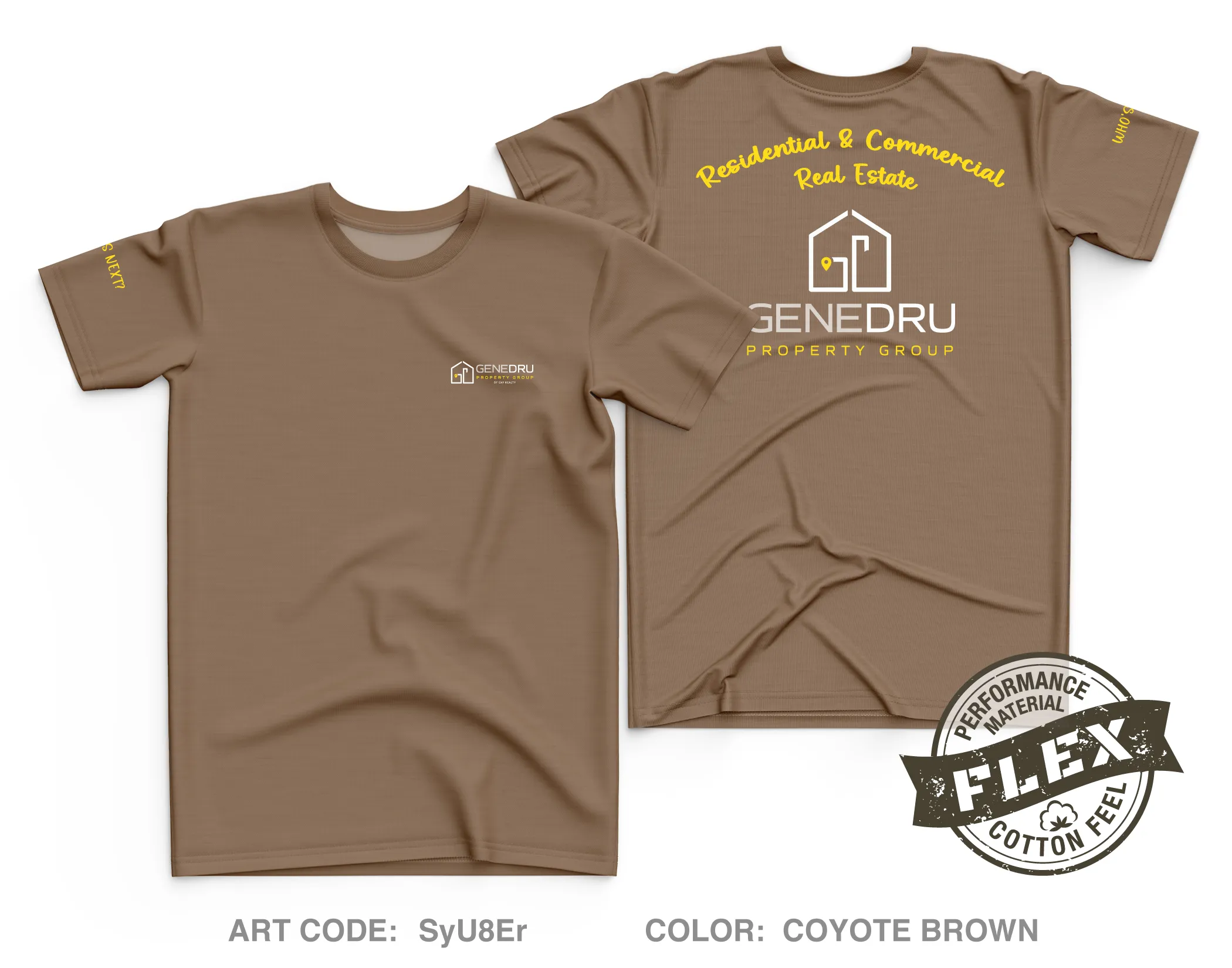 Gene Dru Property Group Core Men's SS Flex Performance Tee - SyU8Er