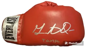 Gervonta "Tank" Davis Autographed signed Red everlast Boxing Glove COA