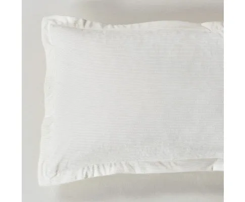 GIOIA CASA Corduroy Velvet Queen Bed Quilt Cover Set - WHITE