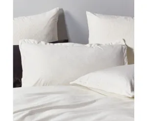 GIOIA CASA Corduroy Velvet Queen Bed Quilt Cover Set - WHITE