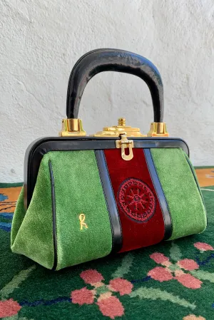 Green Velvet Mini Bagonghi Bag