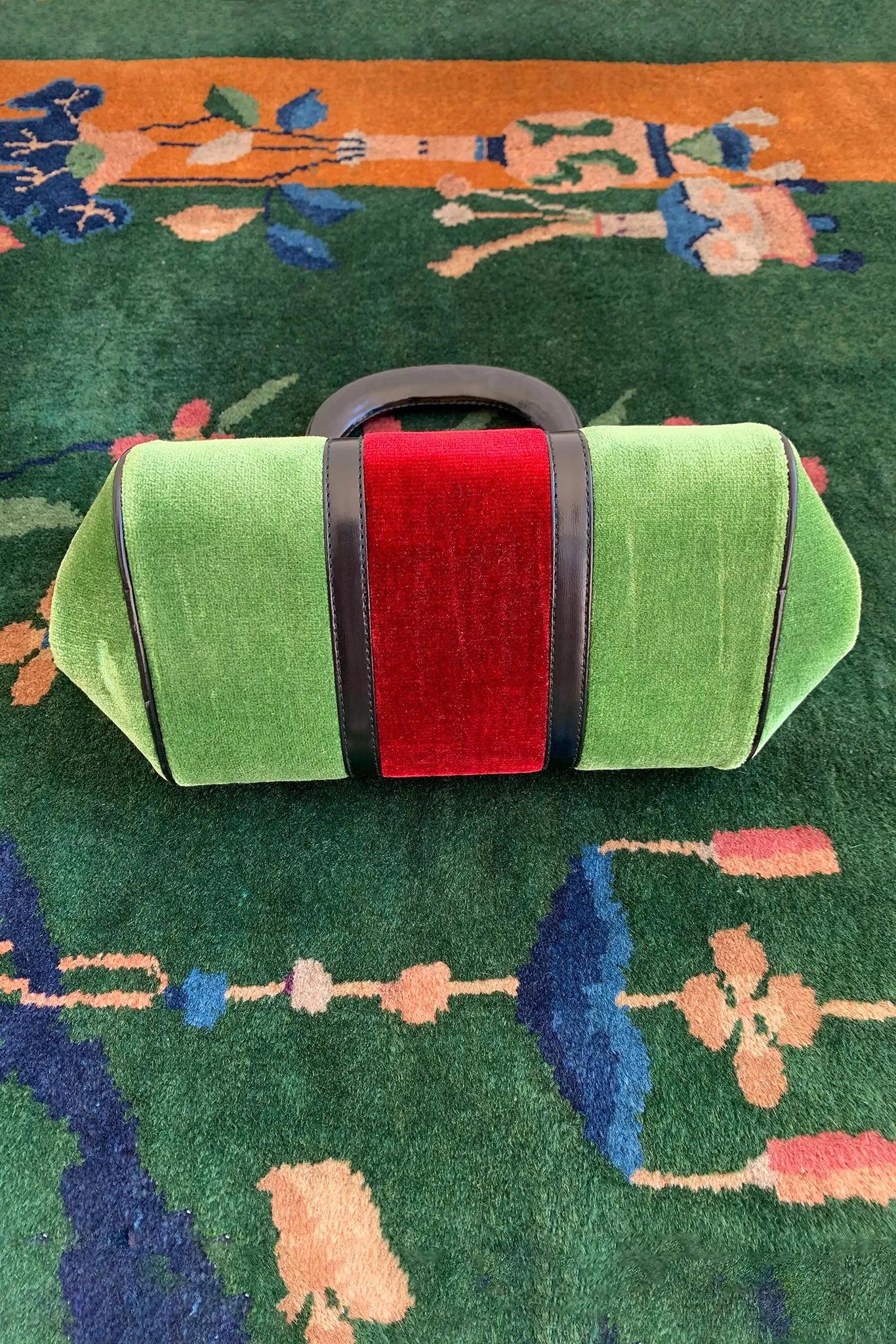 Green Velvet Mini Bagonghi Bag