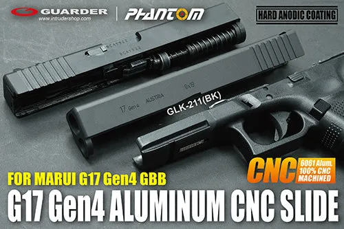 Guarder Aluminum CNC Slide for MARUI G17 Gen4 (Black)