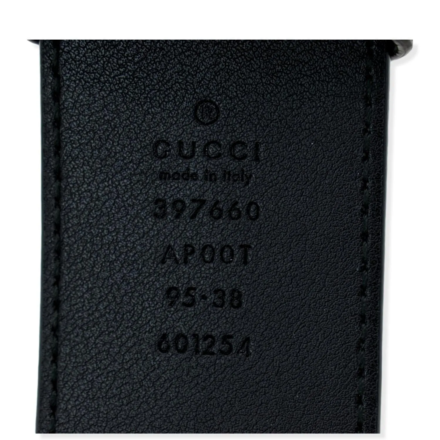 GUCCI  Double G Buckle Leather Belt Black 397660