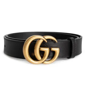 Gucci GG Buckle Leather Belt