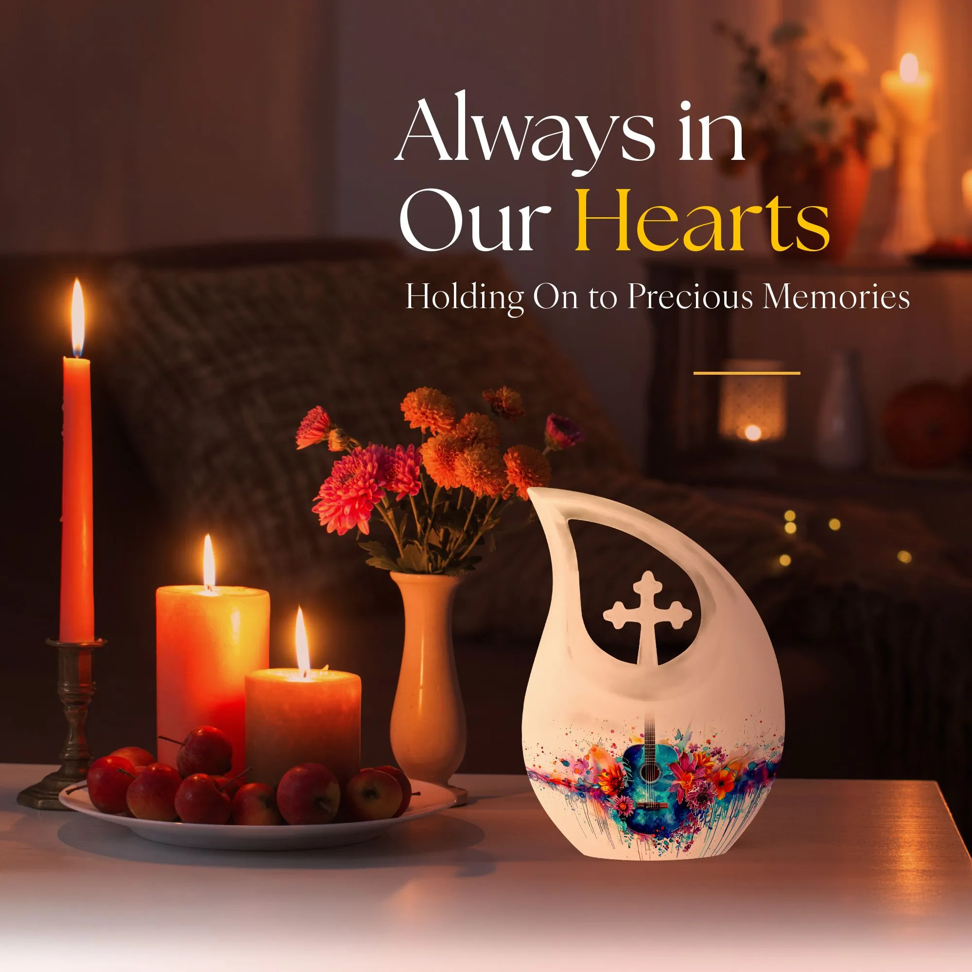 Guitar Urn Tribute: Cherished Memorial for Undying Melodies