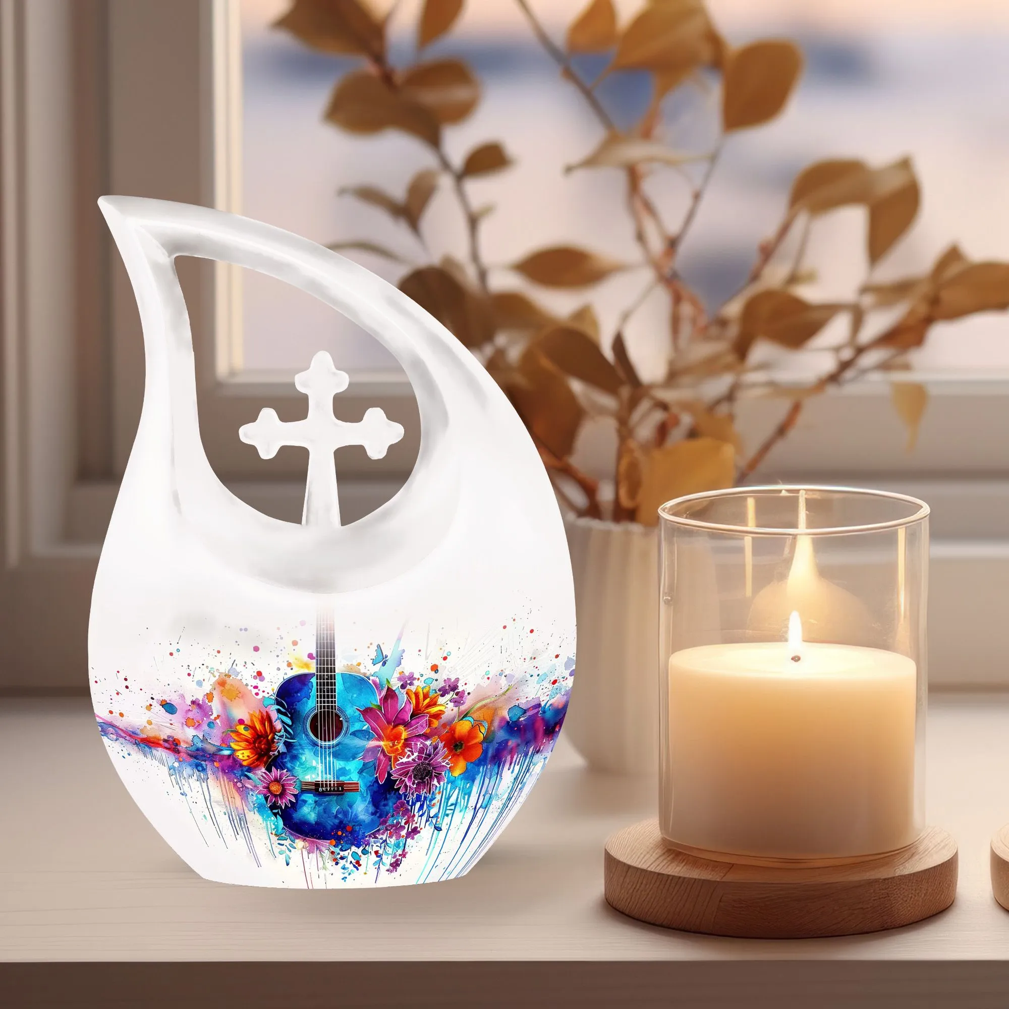 Guitar Urn Tribute: Cherished Memorial for Undying Melodies