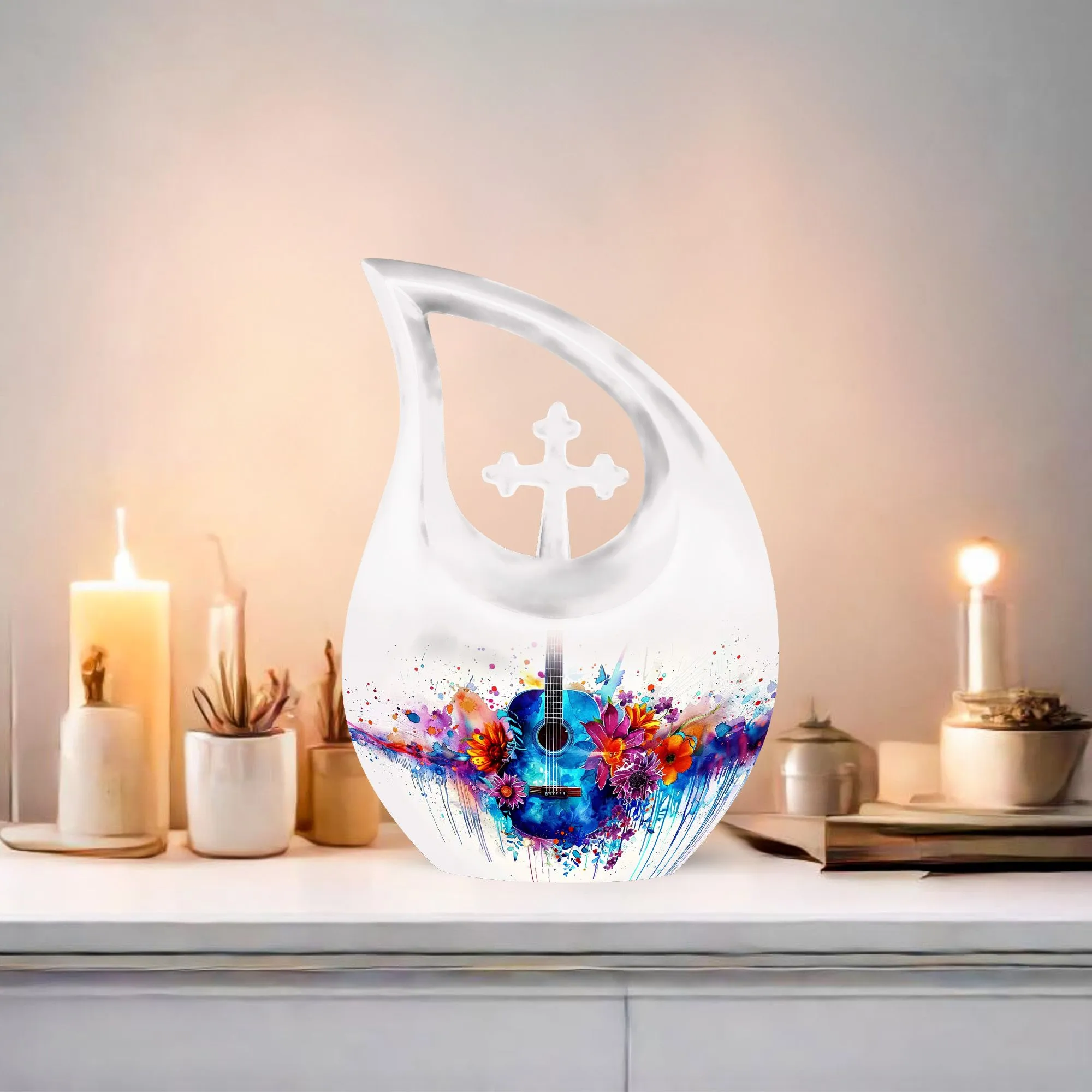 Guitar Urn Tribute: Cherished Memorial for Undying Melodies