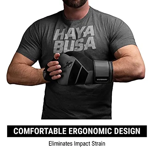 Hayabusa S4 Boxing Gloves for Men and Women - Charcoal, 10 oz