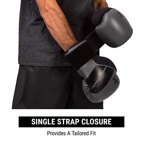 Hayabusa S4 Boxing Gloves for Men and Women - Charcoal, 10 oz