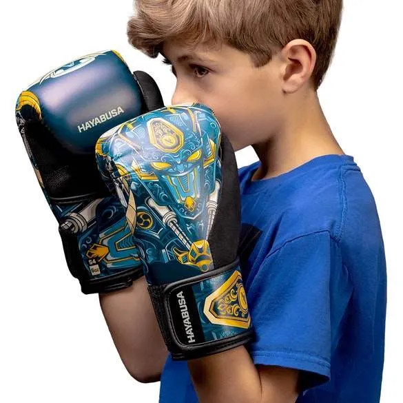 Hayabusa® S4 Youth Graphic Boxing Gloves -  Blue Robot