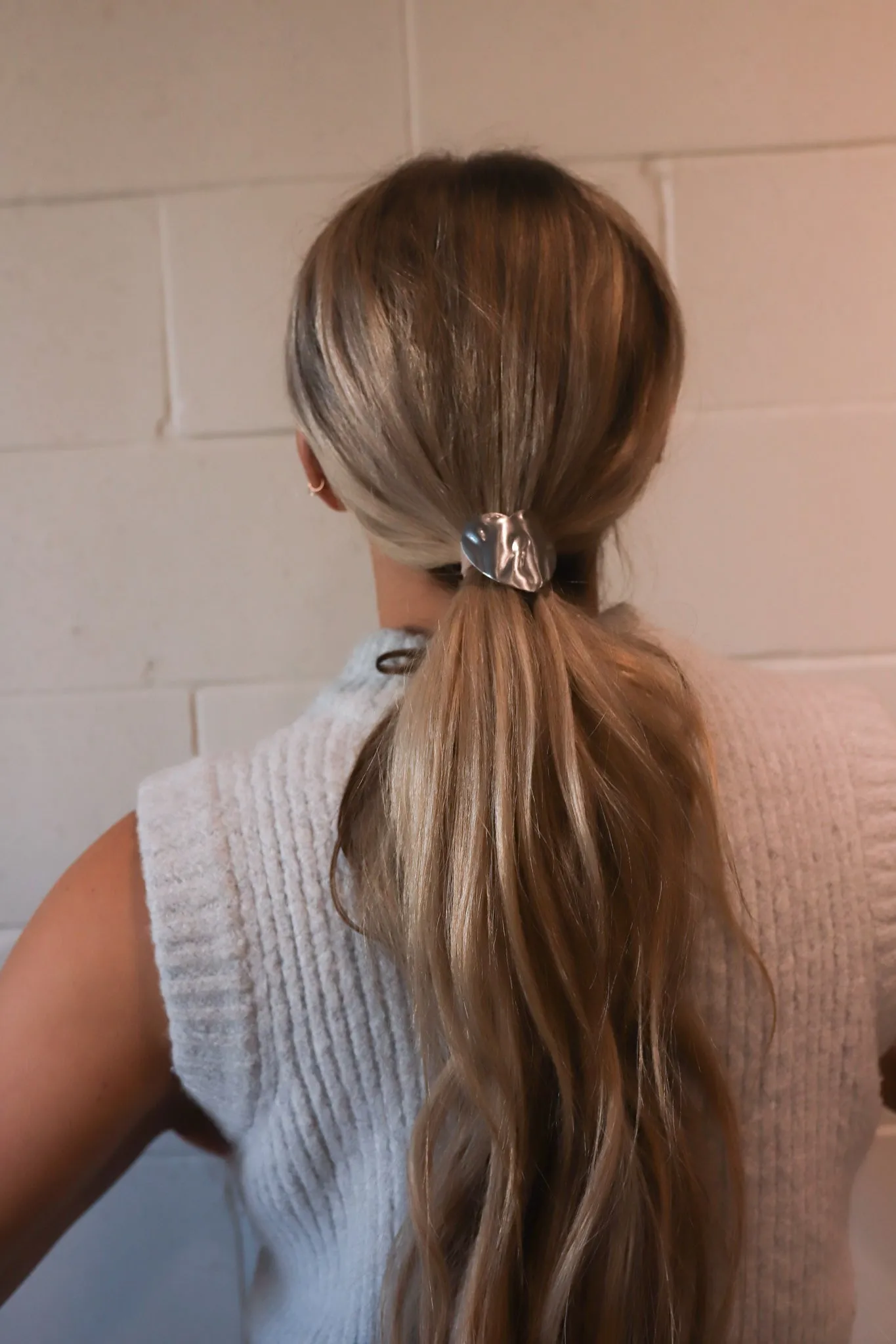 HEART PONYTAIL CUFF ( GOLD   SILVER )