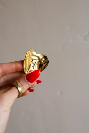 HEART PONYTAIL CUFF ( GOLD   SILVER )