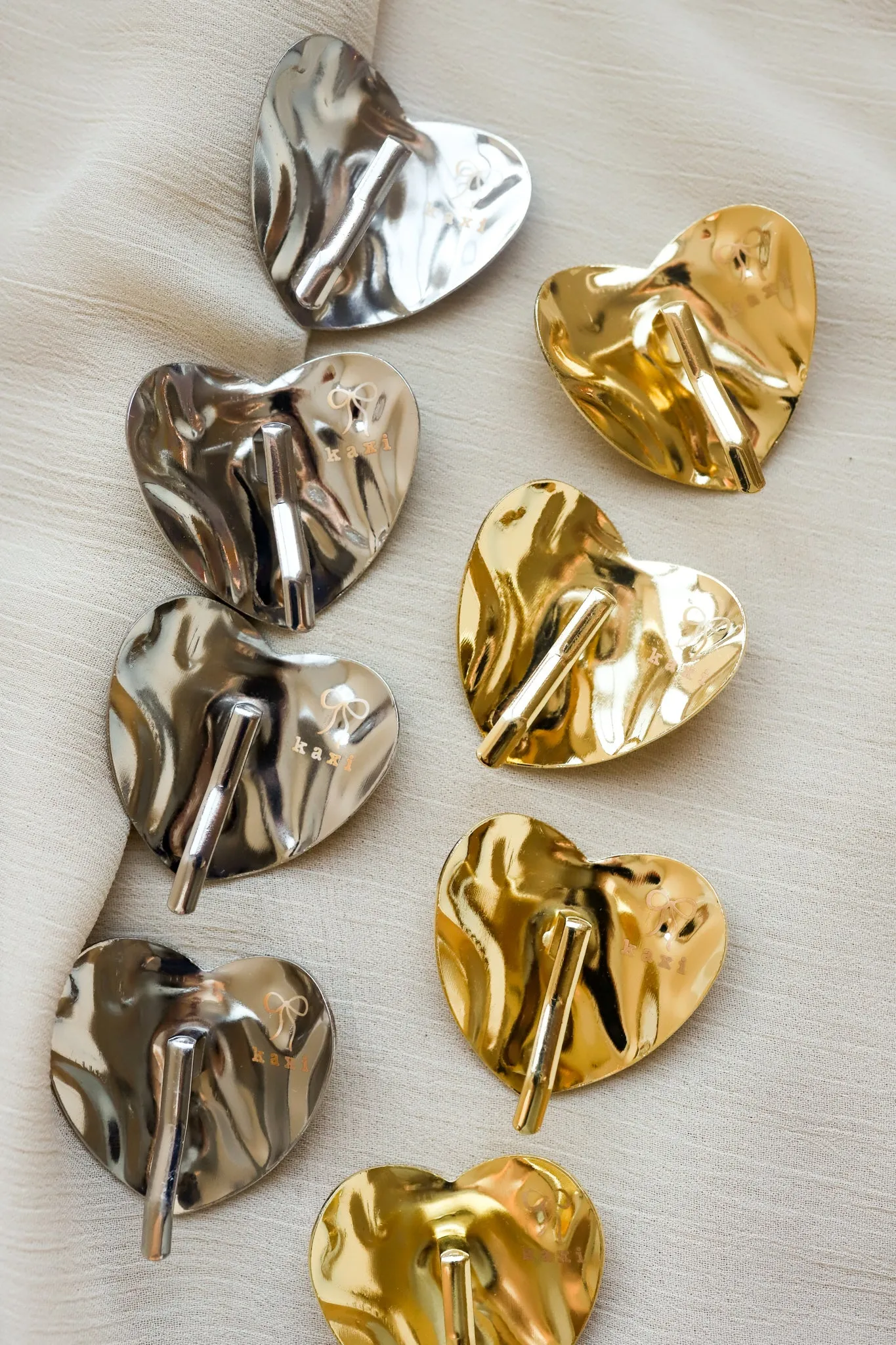 HEART PONYTAIL CUFF ( GOLD   SILVER )