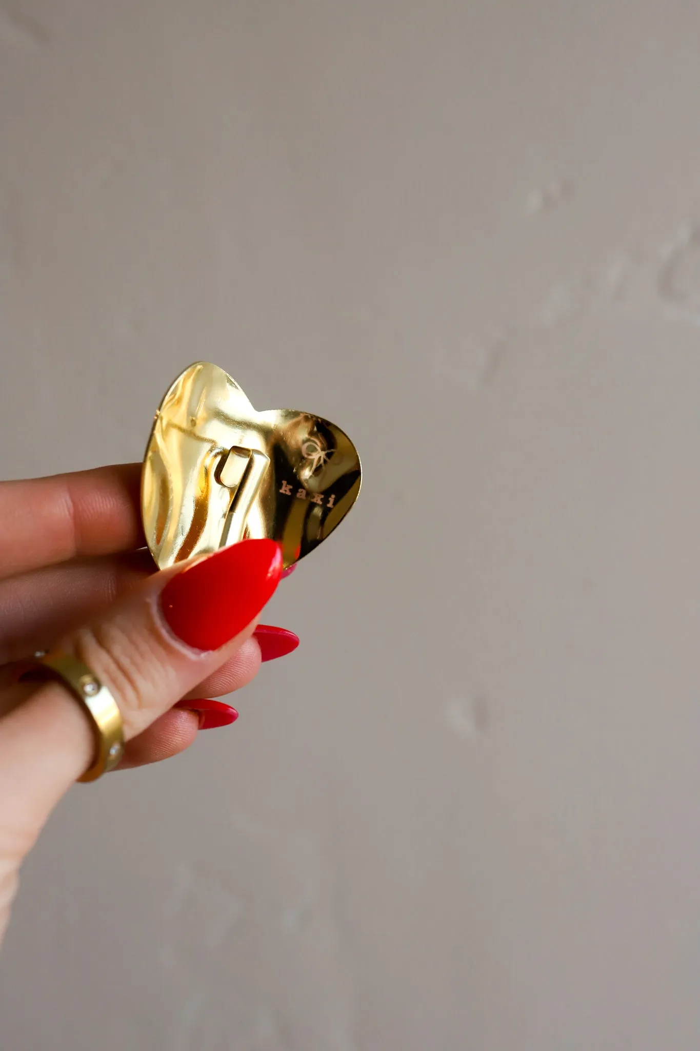 HEART PONYTAIL CUFF ( GOLD   SILVER )