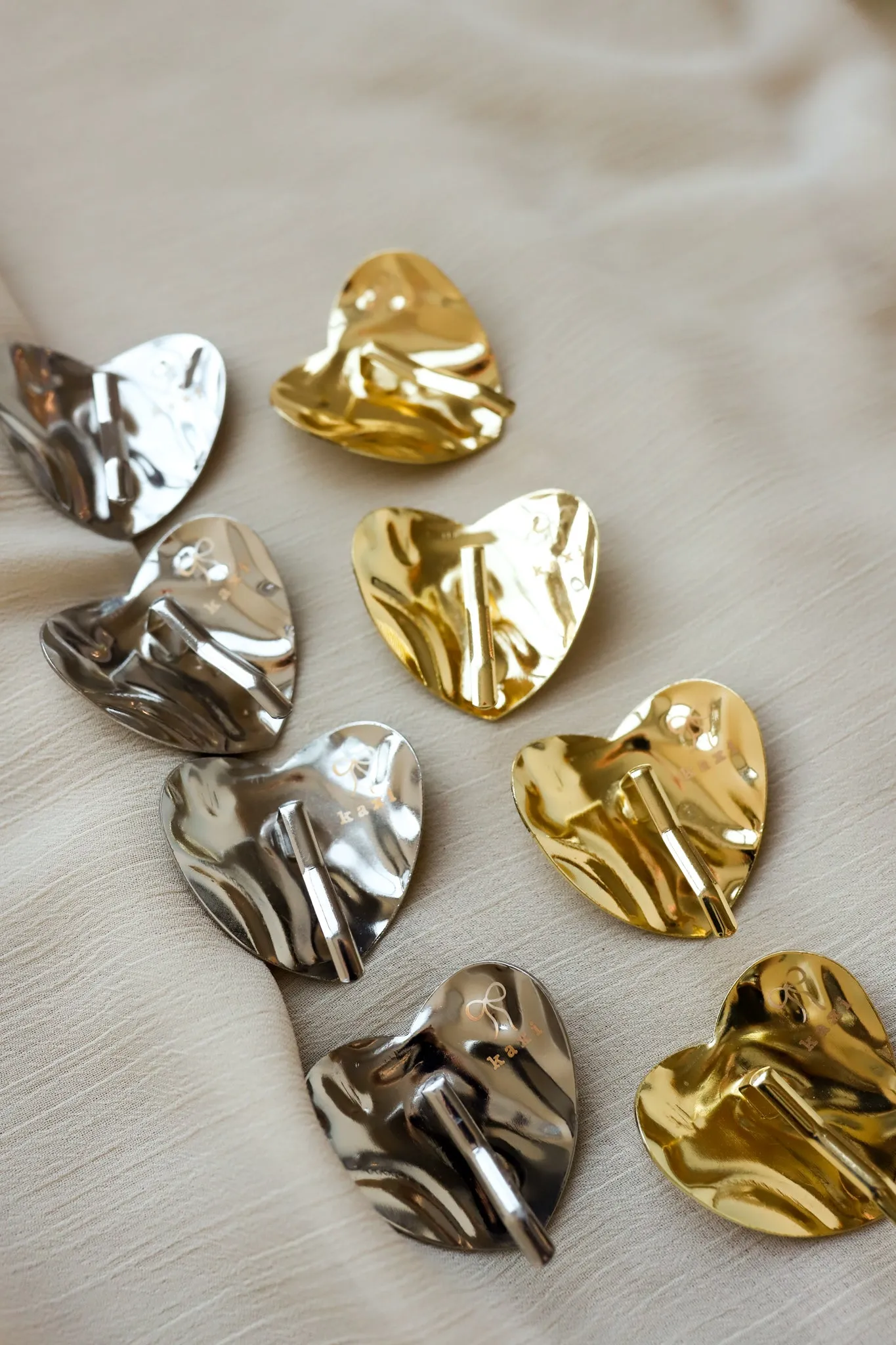 HEART PONYTAIL CUFF ( GOLD   SILVER )