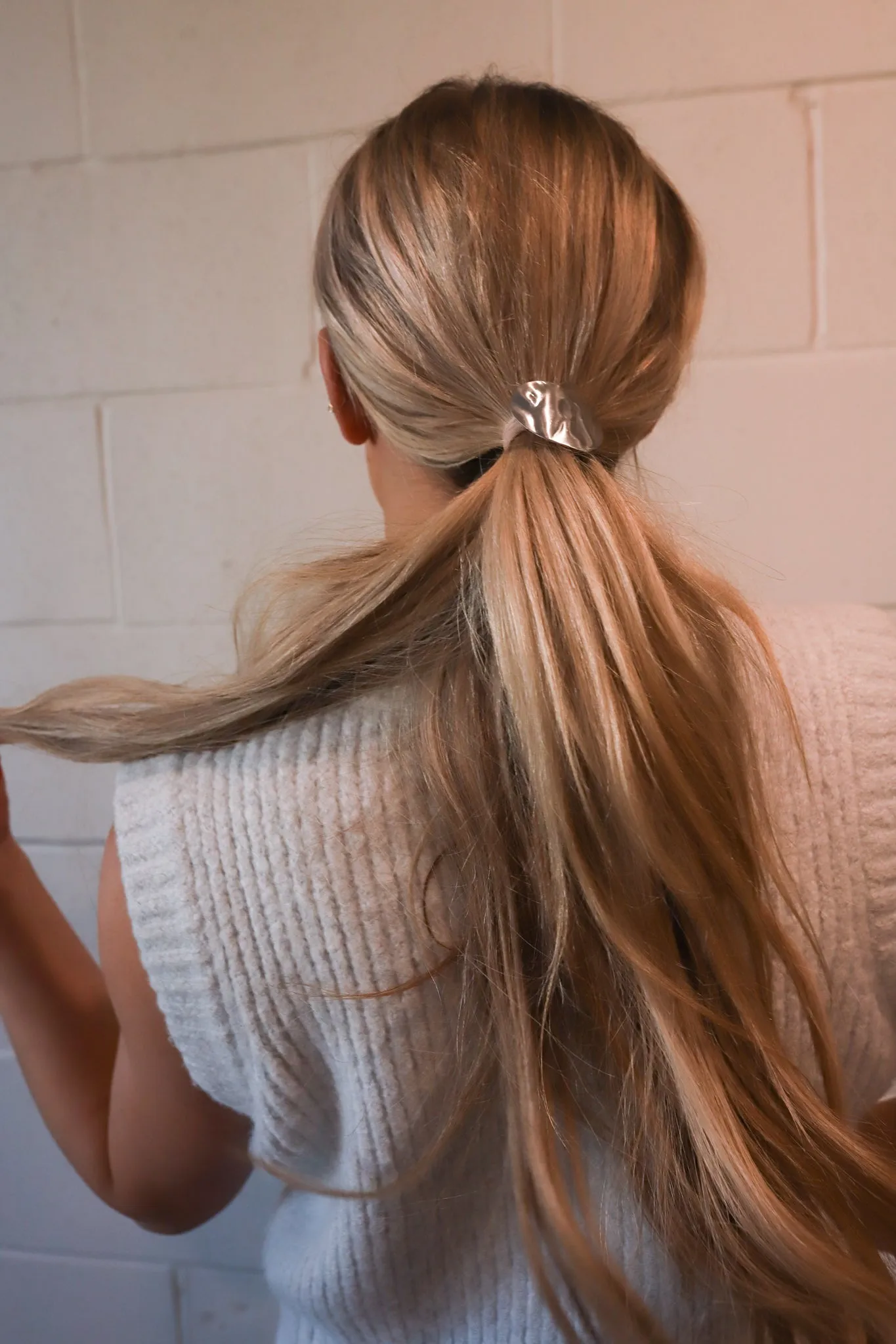 HEART PONYTAIL CUFF ( GOLD   SILVER )