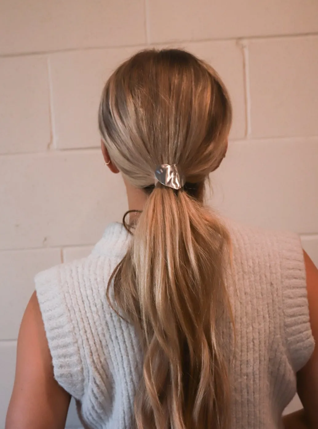 HEART PONYTAIL CUFF ( GOLD   SILVER )