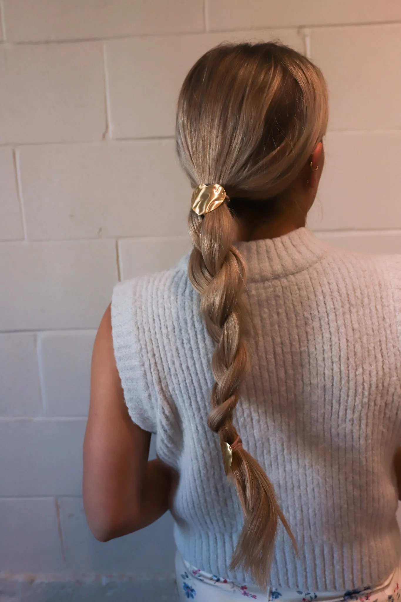HEART PONYTAIL CUFF ( GOLD   SILVER )