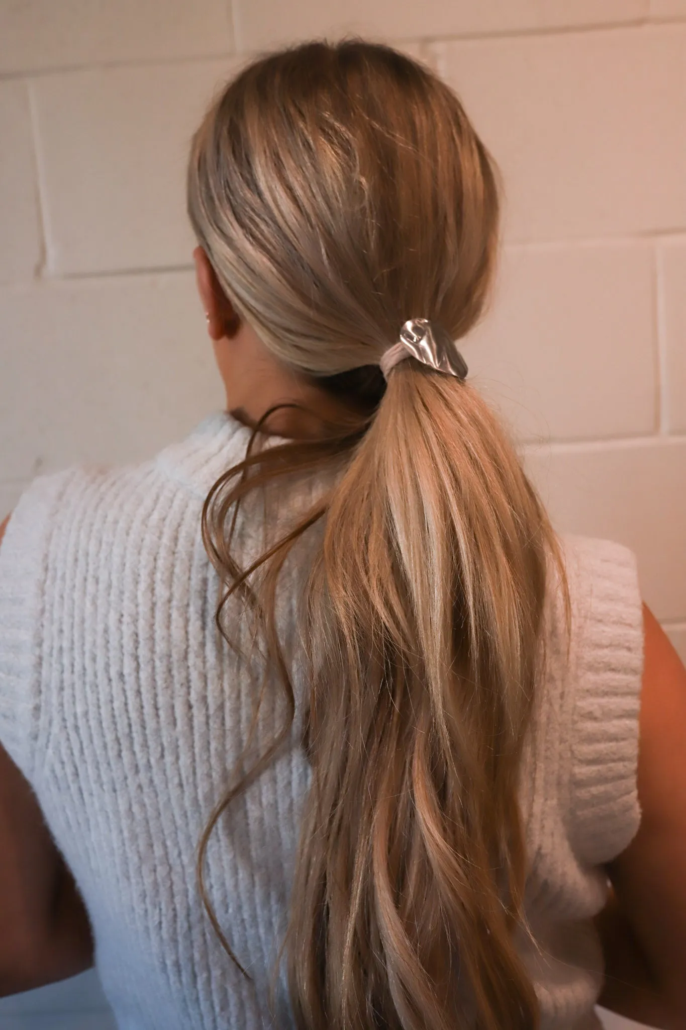HEART PONYTAIL CUFF ( GOLD   SILVER )
