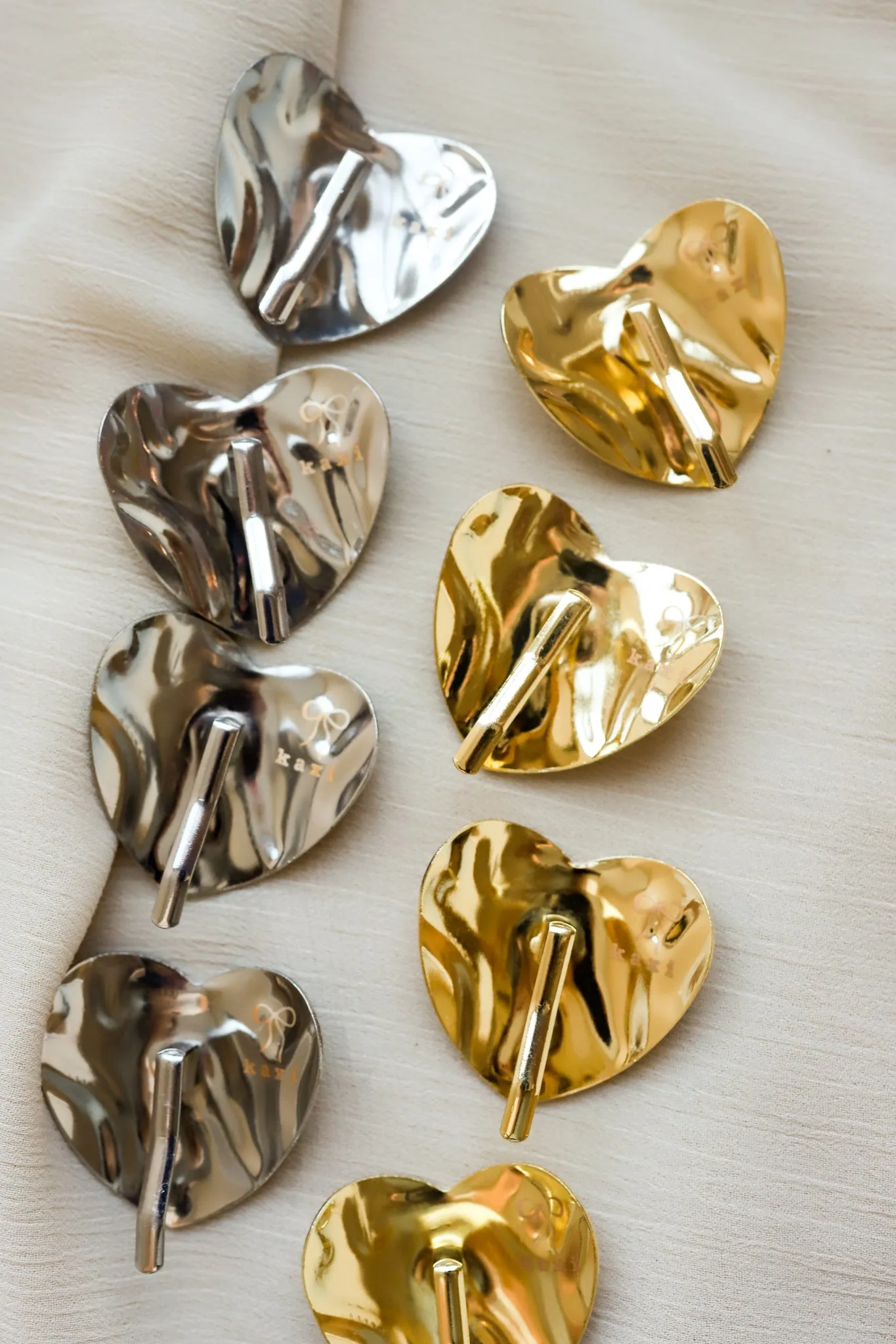 HEART PONYTAIL CUFF ( GOLD   SILVER )