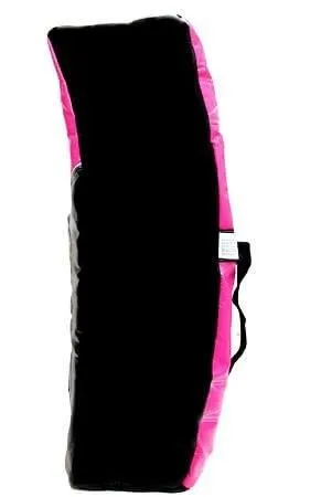 HEAVY DUTY LARGE CURVED PUNCH KICK STRIKE & HIT SHIELD - PINK MMA KICK BOXING PAD