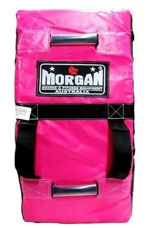 HEAVY DUTY LARGE CURVED PUNCH KICK STRIKE & HIT SHIELD - PINK MMA KICK BOXING PAD