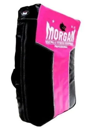 HEAVY DUTY LARGE CURVED PUNCH KICK STRIKE & HIT SHIELD - PINK MMA KICK BOXING PAD