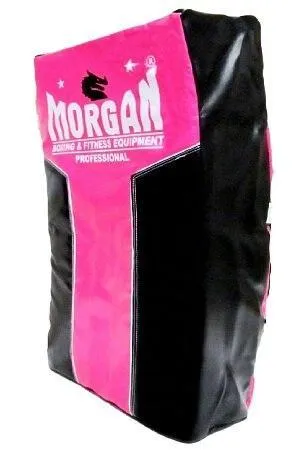 HEAVY DUTY LARGE CURVED PUNCH KICK STRIKE & HIT SHIELD - PINK MMA KICK BOXING PAD