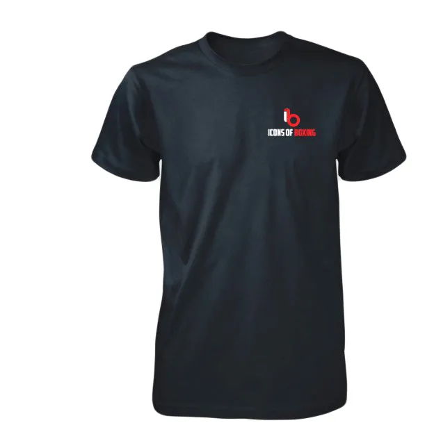 Icons of Boxing Black Color T-Shirts with Logo