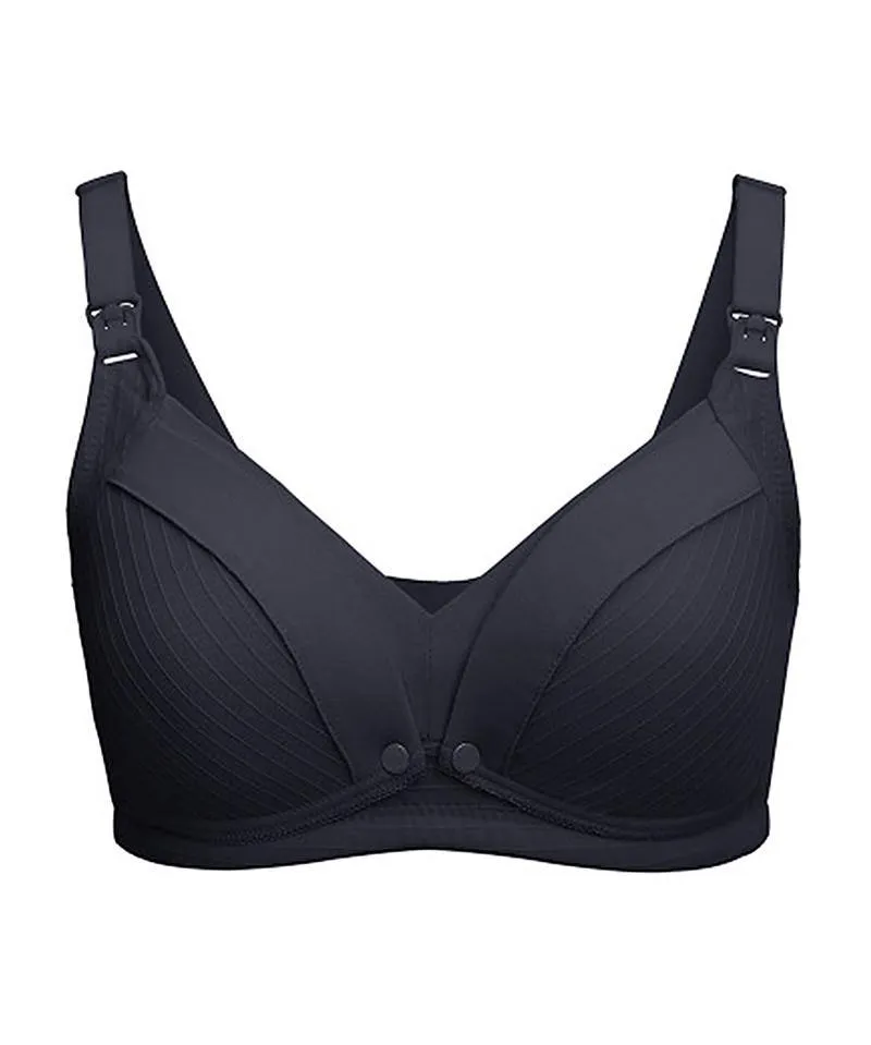 iLoveSIA 2-Pack Nursing Bra Front Button/Clip Open Maternity Underwear